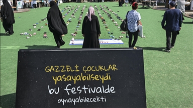 Türkiye's Ethnosport culture event dramatizes plight of children of Gaza