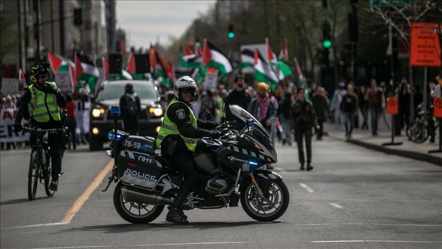 Montreal police fire tear gas at pro-Palestinian protesters at Canadian university