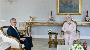 أمينة أردوغان تلتقي نائب الرئيس الأذربيجاني في إسطنبول