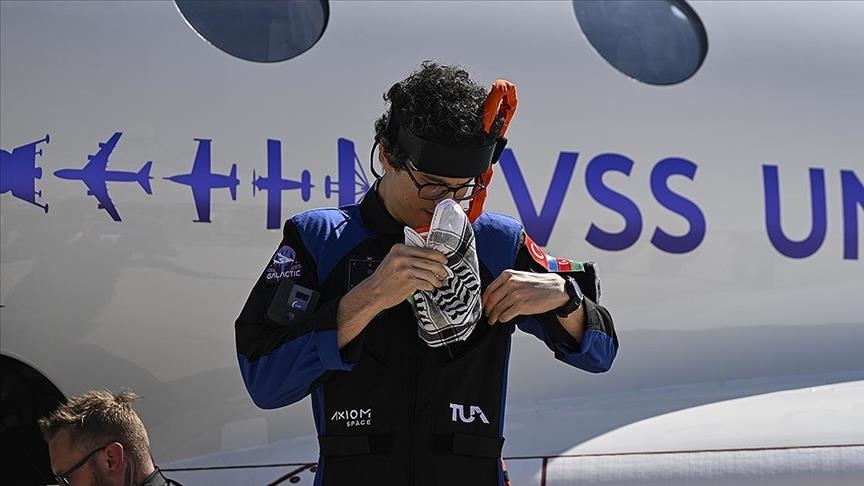 2nd Turkish space traveler expresses sorrow over suffering of Palestinians