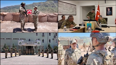 Kara Kuvvetleri Komutanı Orgeneral Bayraktaroğlu sınır ötesindeki üs bölgelerini inceledi