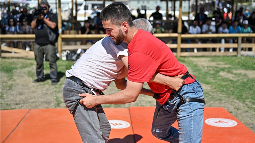 6. Etnospor Kültür Festivali'nde İzlanda'nın milli güreşi "glima" tanıtıldı