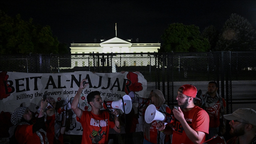 Gaza solidarity camp established across from White House