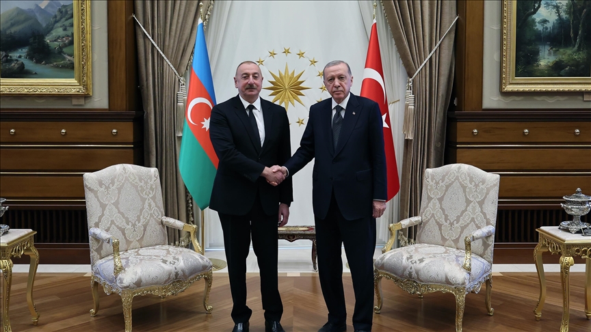 Turkiye’s Erdogan, Azerbaijan’s Aliyev meet in Ankara, discuss bilateral ties, Gaza