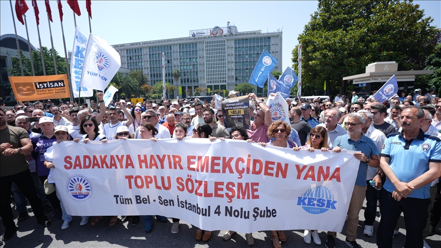 KESK'e bağlı Tüm Bel-Sen'den İBB eylemi