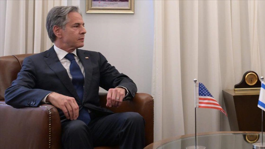 ABD Dışişleri Bakanı Blinken, Tel Aviv'de İsrail muhalefet liderleri Gantz ve Lapid ile bir araya geldi