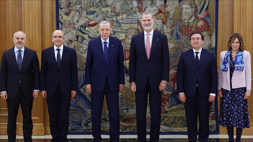 Turkish president arrives in Spain for eighth bilateral intergovernmental summit