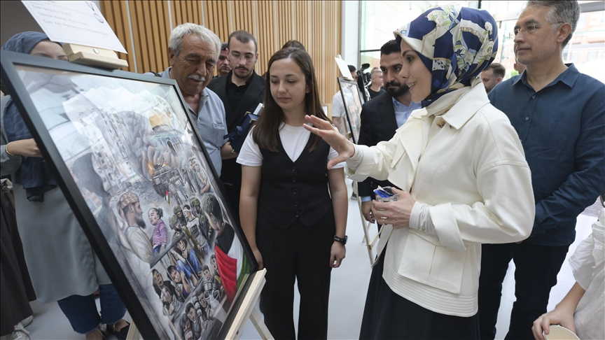 TÜGVA'nın "Filistin'de Çocuk Olmak" temalı resim yarışmasında ödüller sahiplerini buldu