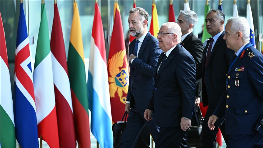 Turkish defense minister holds meetings at NATO Headquarters Turkish defense minister holds meetings at NATO Headquarters