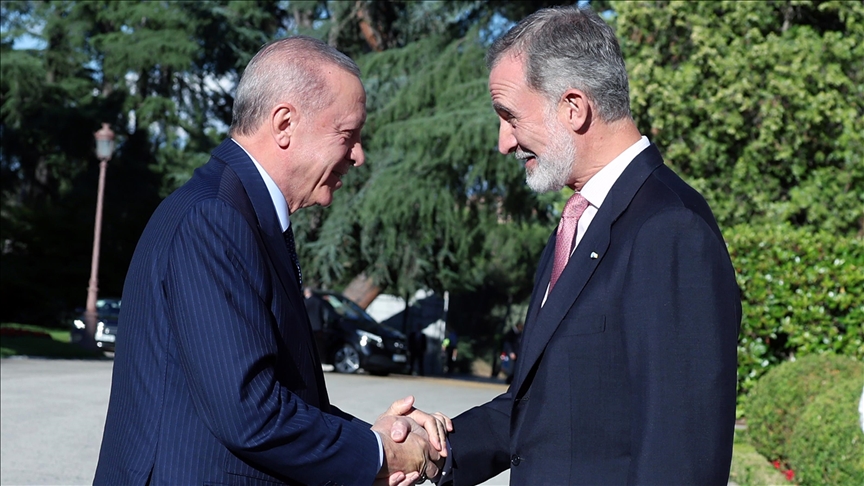 Turkish President Erdogan, King Felipe VI of Spain discuss Israeli atrocities in Gaza