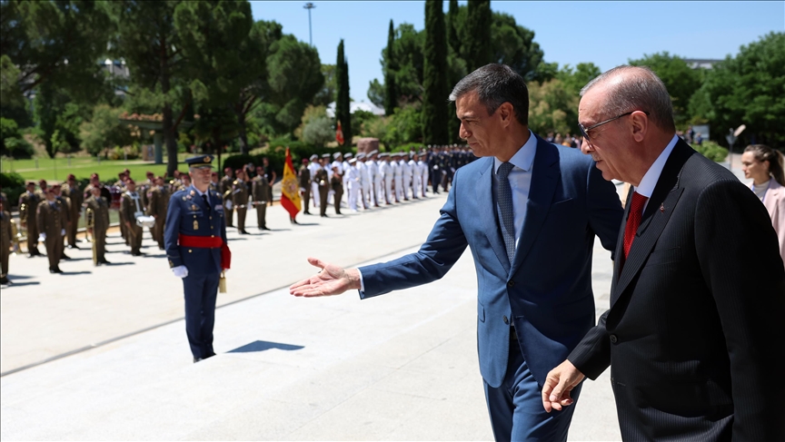 Türkiye, Spain to work collectively for Israel-Palestine peace, Erdogan says in Madrid