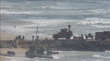 Gaza pier resumed operations after pause due to rough seas: Pentagon