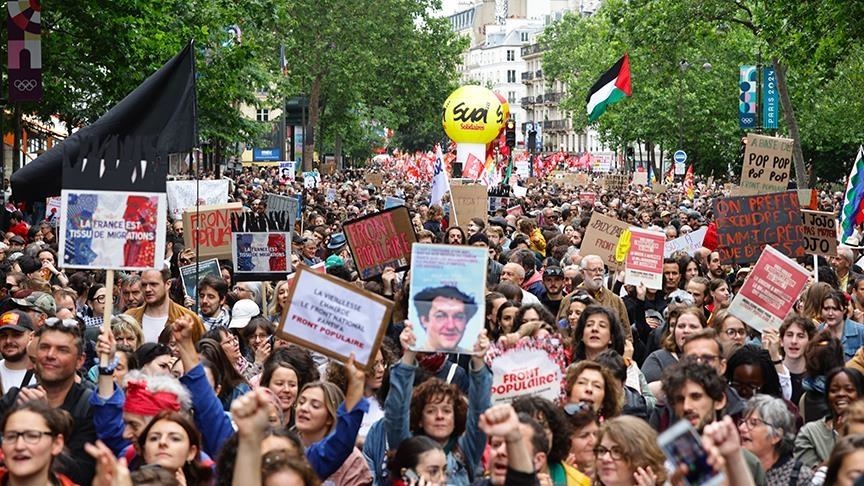 France: 15 000 personnes manifestent contre l’extrême-droite à Lyon, 9 600 selon la préfecture 