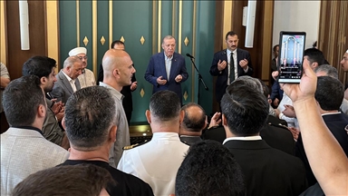 Cumhurbaşkanı Erdoğan, bayram namazını Marmaris'te Okluk Millet Camisi'nde kıldı