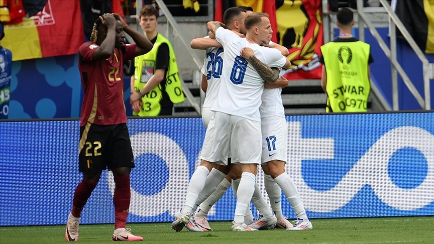 Slovakia shock Belgium with 1-0 win in Group E match of EURO 2024