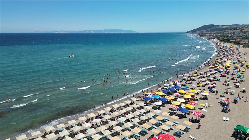 Trakya'da sahillerde bayramın son gününde yoğunluk yaşandı