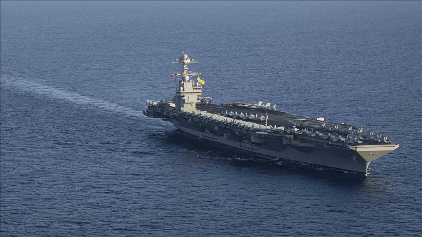 ABD Donanmasının "USS Dwight D. Eisenhower" uçak gemisi görev bölgesinden ayrıldı