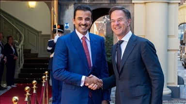 لاهاي.. أمير قطر ورئيس وزراء هولندا يبحثان التطورات في غزة