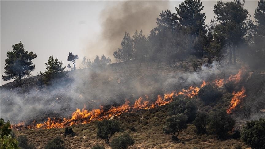Fire breaks out in northern Israel after rocket attack from Lebanon