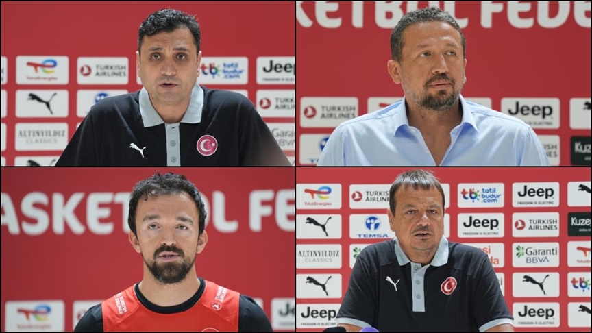 A Milli Erkek Basketbol Takımı, basın mensuplarıyla bir araya geldi