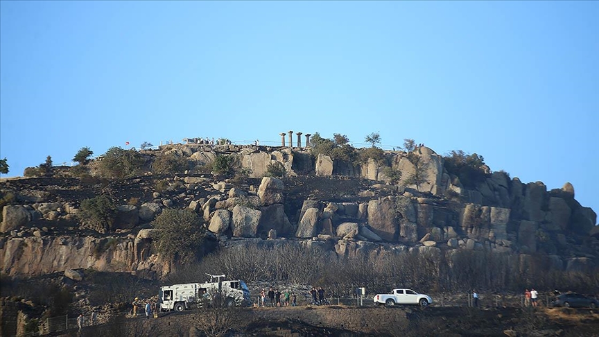Assos Örenyeri Ayvacık'taki yangın nedeniyle 3 gün ziyarete kapalı olacak