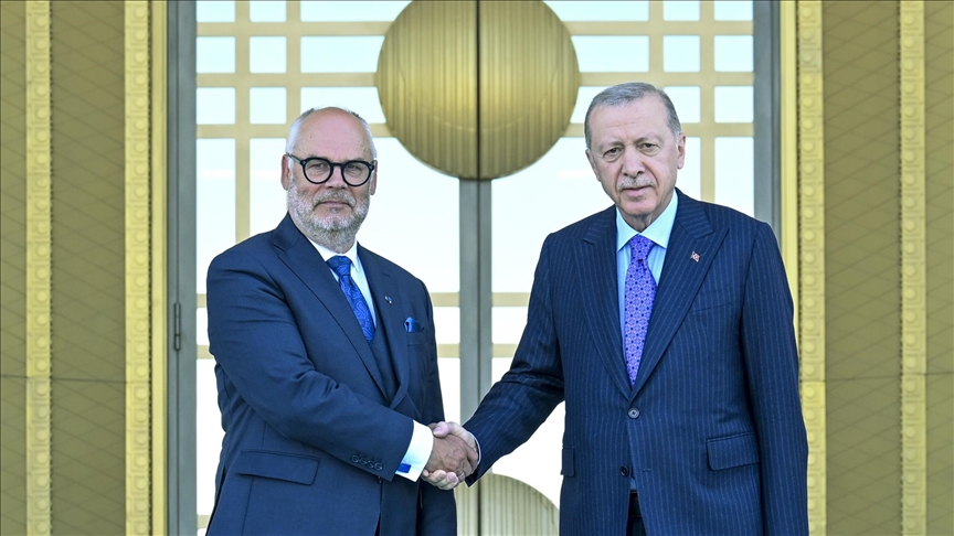 الرئيس أردوغان يجتمع مع نظيره الإستوني في أنقرة