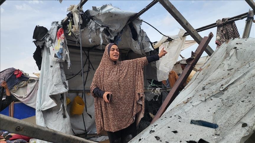 11 Palestinians killed in Israeli attacks on tents in southern Gaza Strip