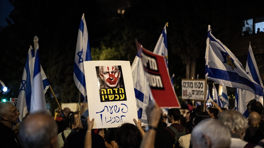 Thousands of Israelis protest against Netanyahu gov’t, demand prisoner swap with Palestinians