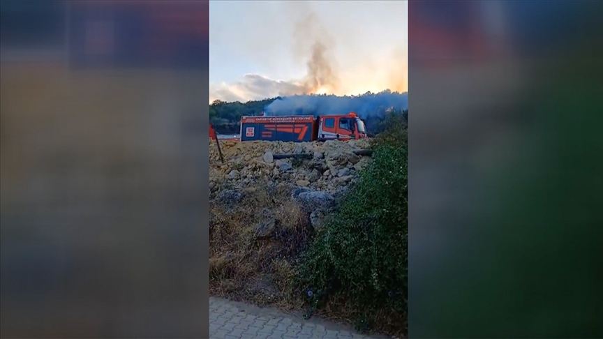 Gaziantep'te ormanlık ve makilik alanda çıkan yangın söndürüldü