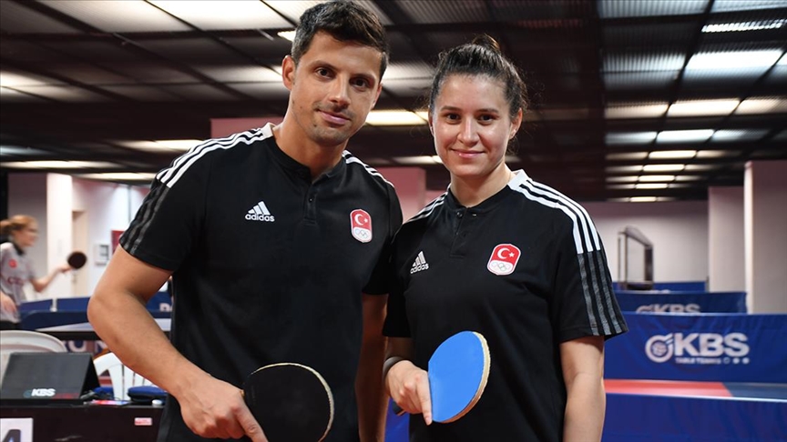 Masa tenisi milli sporcusu, antrenör eşiyle Paris 2024'e hazırlanıyor