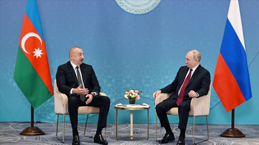 Путин и Алиев обсудили в Астане торгово-экономическое взаимодействие