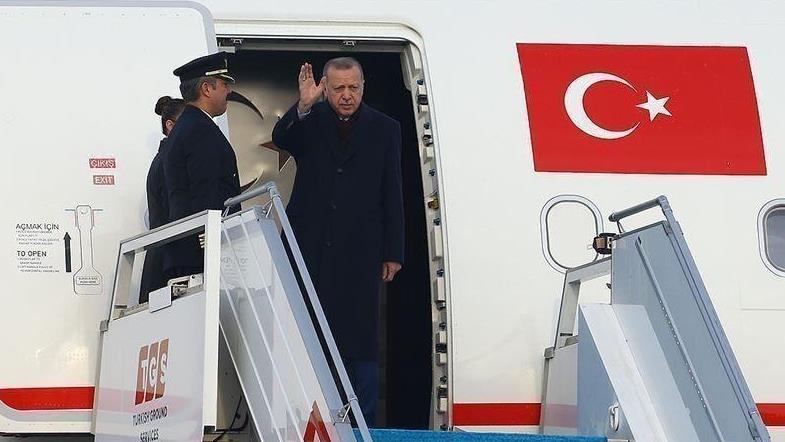 الرئيس أردوغان يغادر كازاخستان