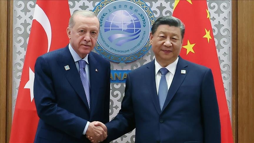 روسای جمهور ترکیه و چین در آستانه دیدار کردند