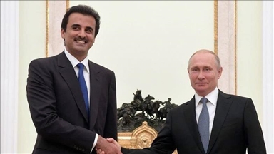 أمير قطر يبحث مع بوتين التطورات بغزة وفلسطين والعلاقات الثنائية