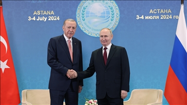 Putin says Russian-Turkish relations moving forward thanks to Erdogan's political will
