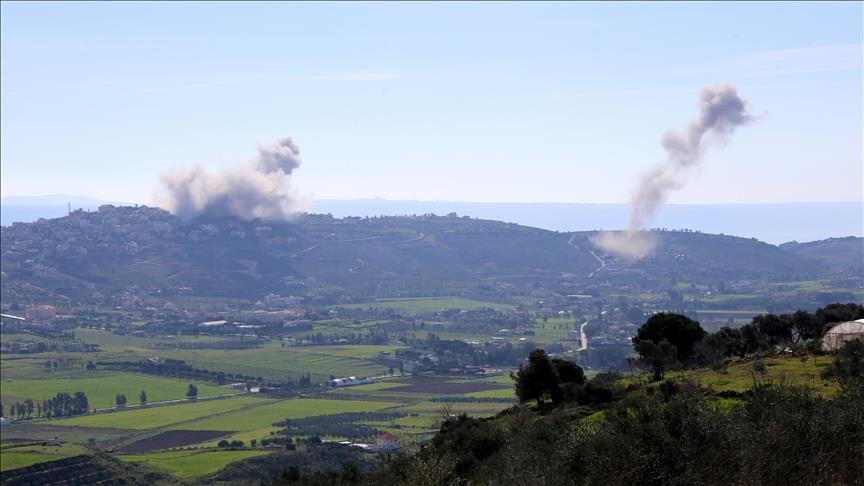 حريق بمستوطنة كريات شمونة جراء سقوط صاروخ من لبنان