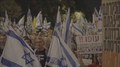 Binlerce İsrailli "esir takası anlaşması" talebiyle gösteri düzenledi
