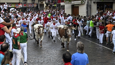 Comienza el Festival de San Fermín 2024 con el chupinazo desde el balcón del Ayuntamiento de Pamplona