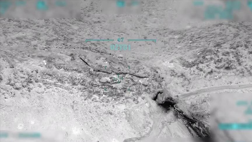 Türkiye releases footage of artillery units hitting terror targets in northern Iraq