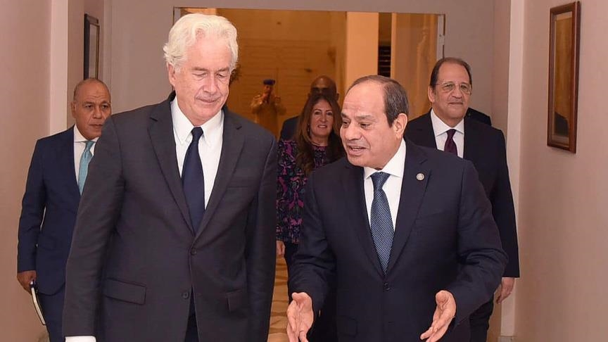 القاهرة.. السيسي يبحث مع بيرنز سبل التوصل لهدنة في غزة