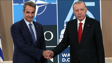 Turkish president, Greek premier meet in US for talks