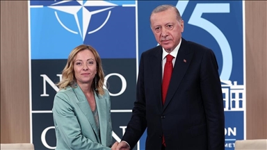 واشنطن.. أردوغان يلتقي رئيسة وزراء إيطاليا على هامش قمة الناتو 