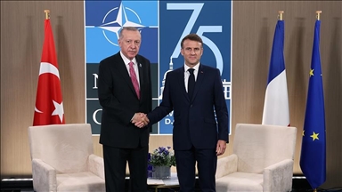 أردوغان يلتقي ماكرون على هامش قمة الناتو 