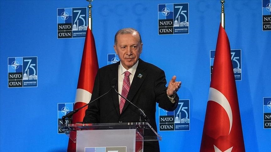 Le président turc Erdogan mène une intense activité diplomatique au sommet de l’Otan à Washington