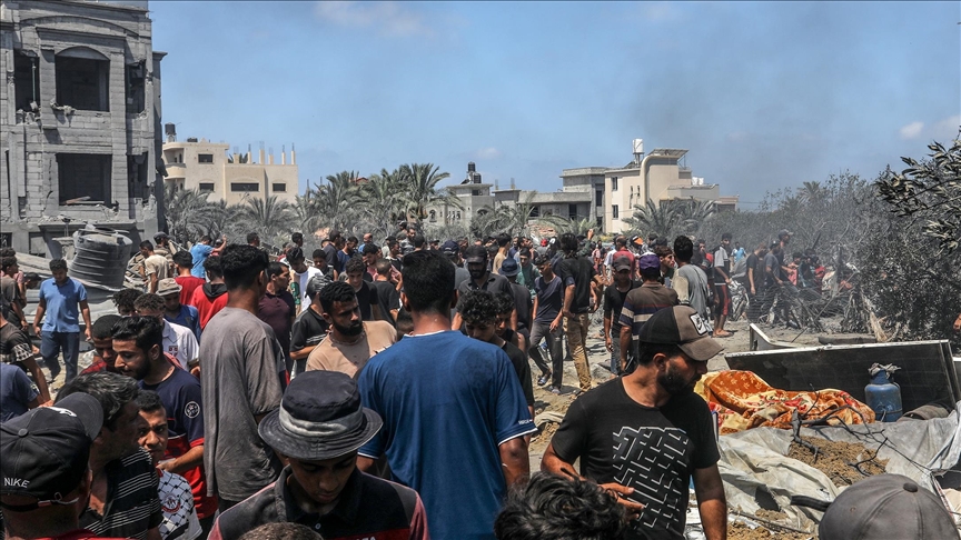 Following deadly strike on displaced Gazans, Israel's defense minister orders more attacks on Hamas leaders