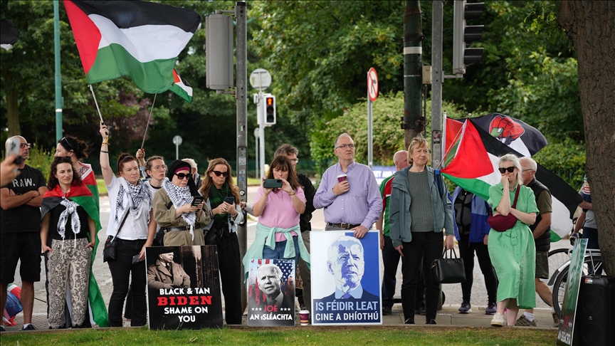 Solidarity protests with Palestine held in Dublin, Berlin
