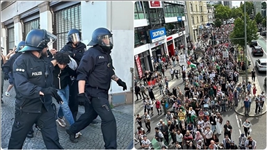 برلين.. الشرطة الألمانية توقف العديد من المتظاهرين ضد إسرائيل