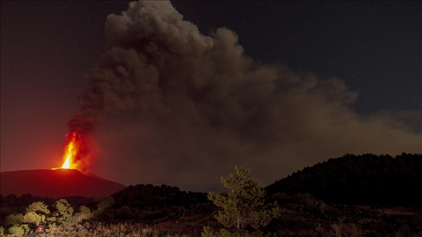 Volcanic activity continues at Mount Etna in Italy