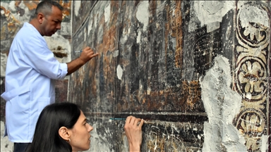 Centuries-old frescoes at Sumela Monastery in northeastern Türkiye undergo meticulous restoration