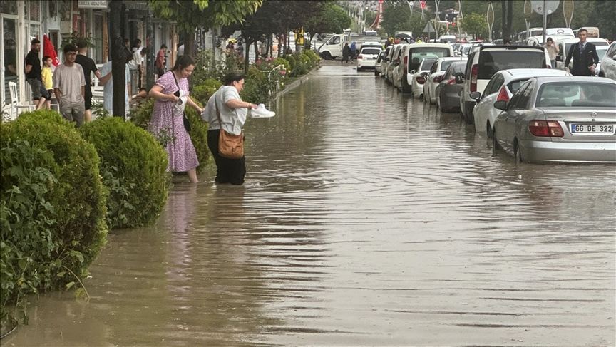Yozgat'ta sağanak etkili oldu